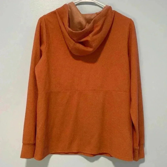 L.L. Bean Women’s Pullover Hoodie Kangaroo Pocket Coral Color Size XS - Picture 3 of 9